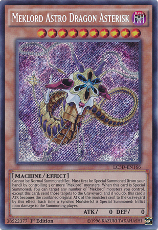 Meklord Astro Dragon Asterisk [LC5D-EN166] Secret Rare 