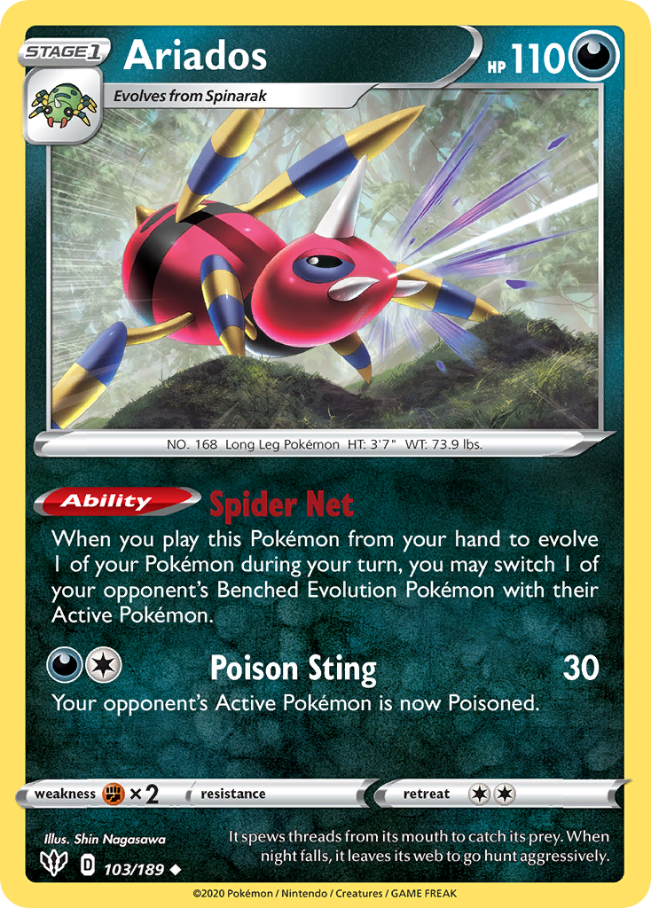 Ariados (103/189) [Sword &amp; Shield: Darkness Ablaze] 