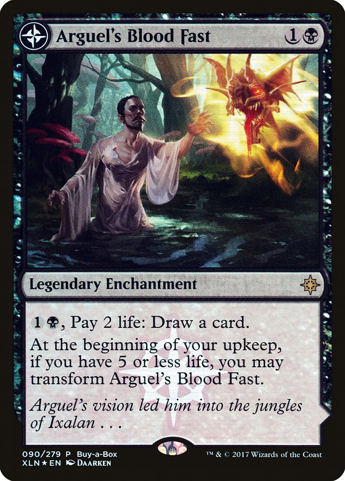 Arguel's Blood Fast // Temple of Aclazotz (Buy-A-Box) [Ixalan Treasure Chest] 