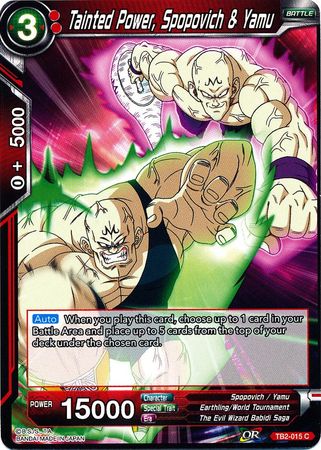 Tainted Power, Spopovich &amp; Yamu (TB2-015) [World Martial Arts Tournament] 