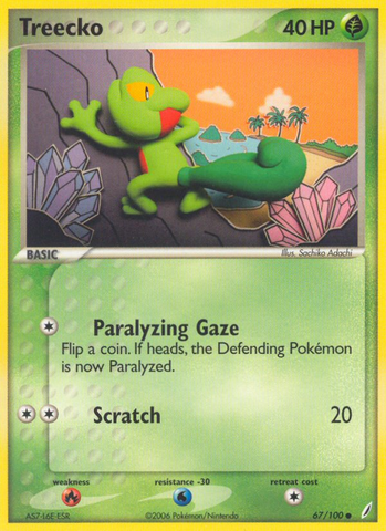 Treecko (67/100) [EX: Crystal Guardians] 