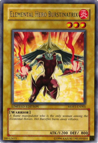Elemental Hero Burstinatrix [MDP2-EN003] Rare 