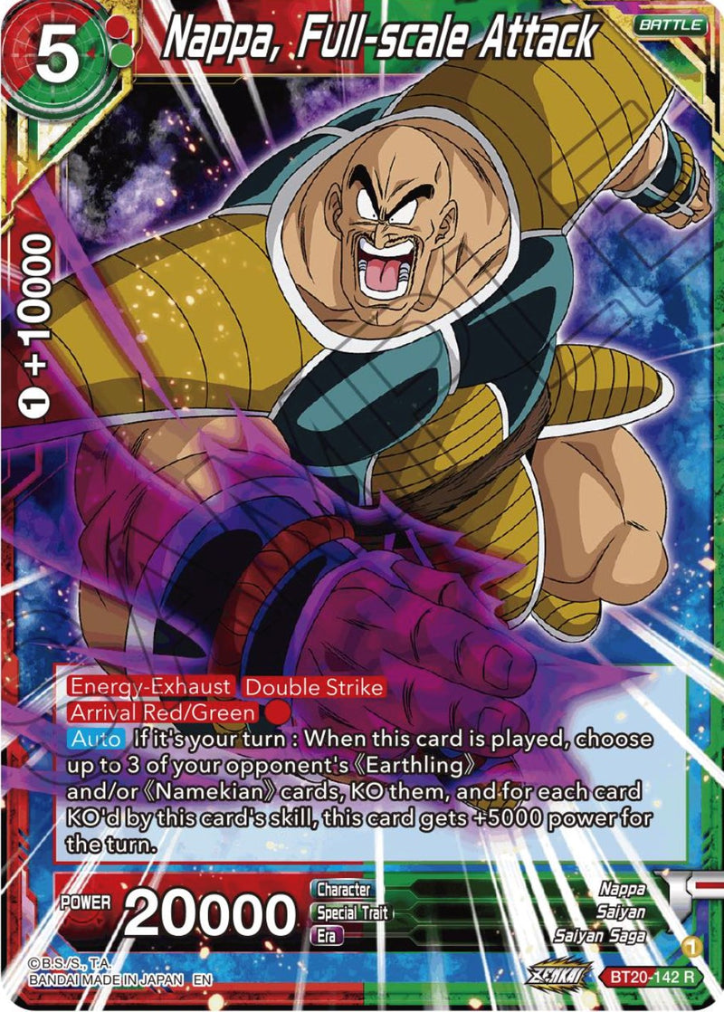 Nappa, Full-scale Attack (BT20-142) [Power Absorbed] 