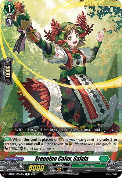 Stepping Calyx, Salvia (D-BT05/055EN) [Triumphant Return of the Brave Heroes]