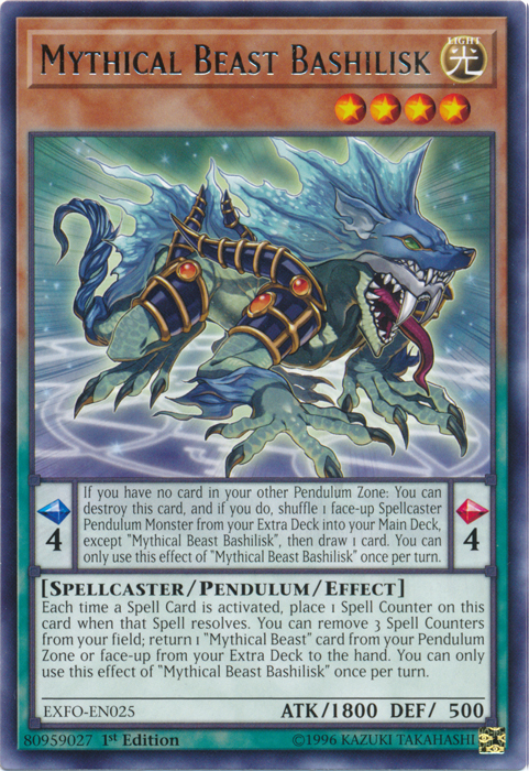 Mythical Beast Bashilisk [EXFO-EN025] Rare 