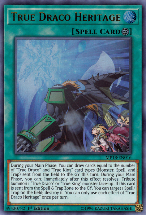 True Draco Heritage [MP18-EN016] Ultra Rare 