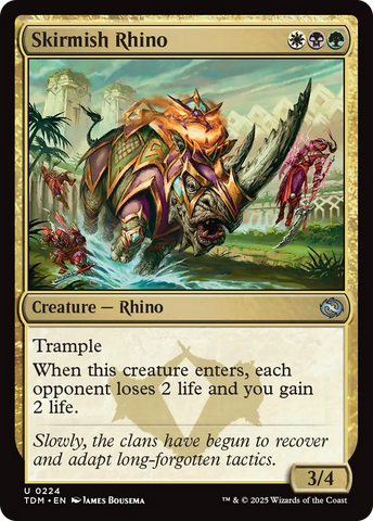 Skirmish Rhino (224) [Tarkir: Dragonstorm] 