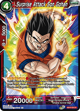 Surprise Attack Son Gohan (Starter Deck - Pride of the Saiyans) (SD15-04) [Cross Spirits] 