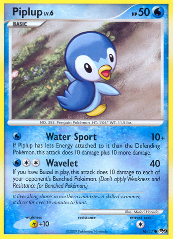 Piplup (16/17) [POP Series 9] 