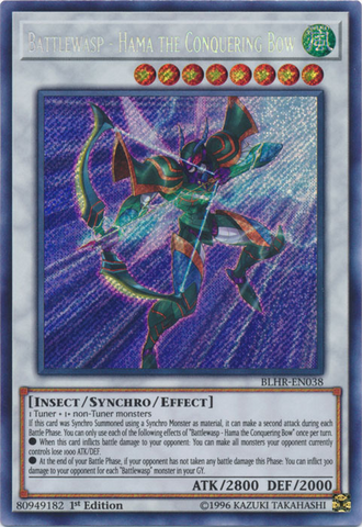 Battlewasp - Hama the Conquering Bow [BLHR-EN038] Secret Rare 