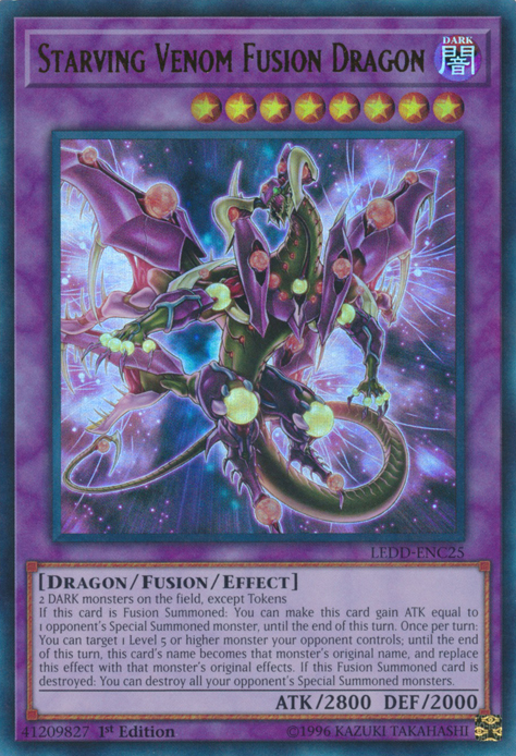 Starving Venom Fusion Dragon [LEDD-ENC25] Ultra Rare 
