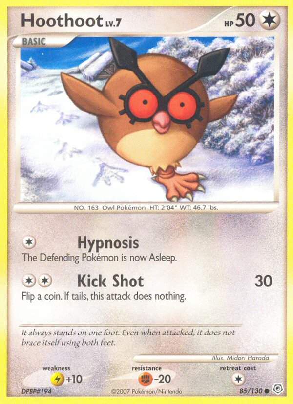 Hoothoot (85/130) [Diamond &amp; Pearl: Base Set] 