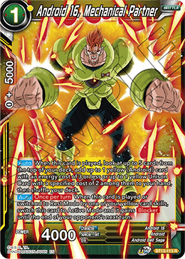 Android 16, Mechanical Partner (Rare) (BT13-113) [Supreme Rivalry] 