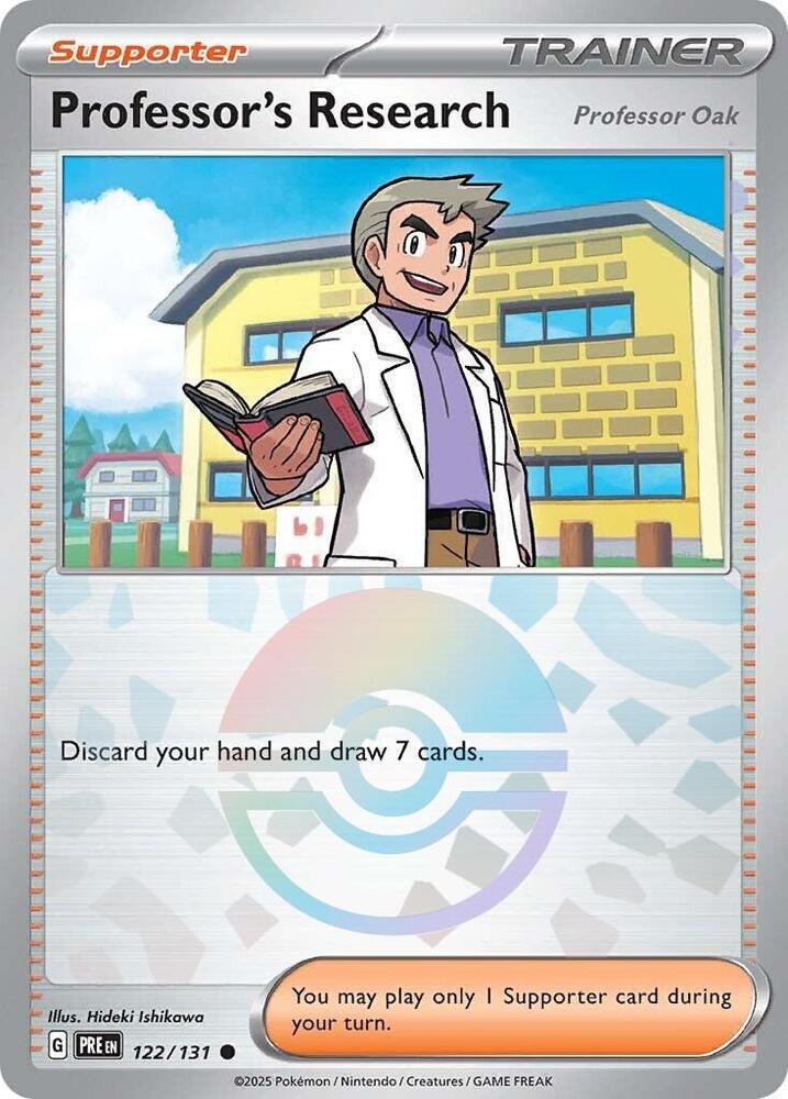 Professor's Research (122/131) [Professor Oak] (Poke Ball Pattern) [Scarlet &amp; Violet: Prismatic Evolutions] 