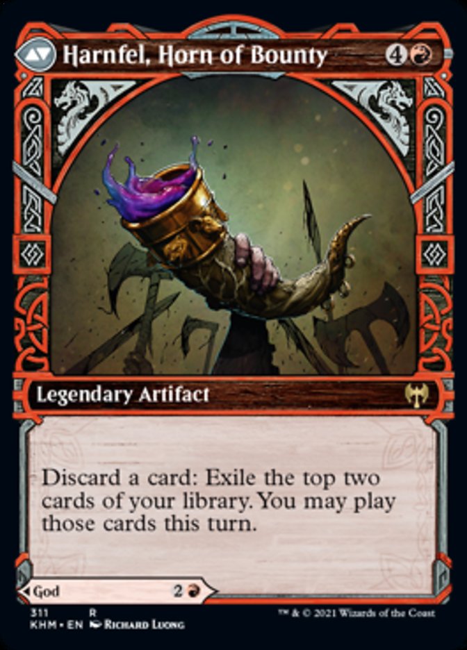 Birgi, God of Storytelling // Harnfel, Horn of Bounty (Showcase) [Kaldheim] 