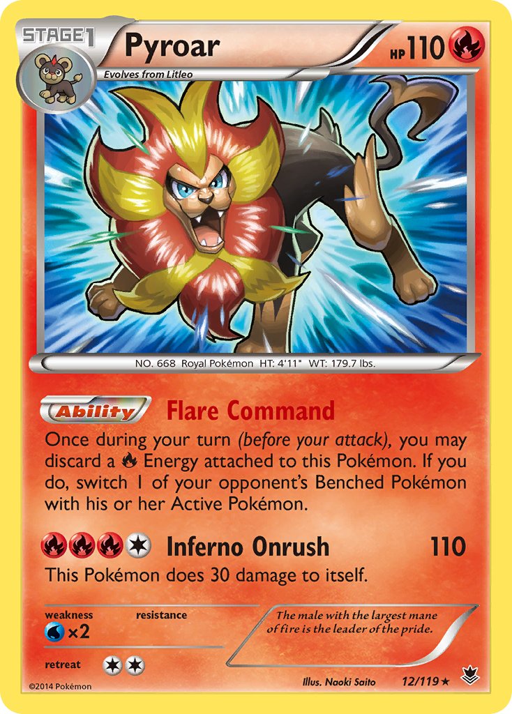 Pyroar (12/119) (Theme Deck Exclusive) [XY: Phantom Forces] 