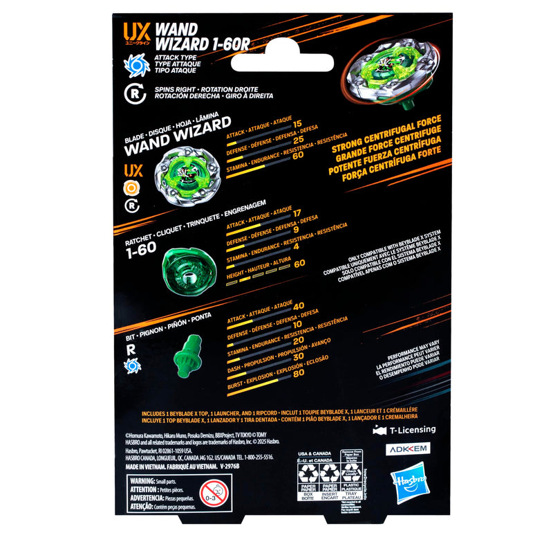 Beyblade X - Wand Wizard 1-60R UX (Attack Type)