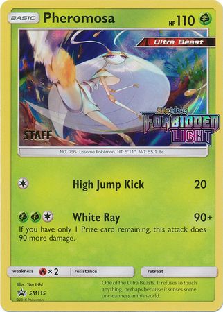 Pheromosa (SM115) (Staff Prerelease Promo) [Sun &amp; Moon: Black Star Promos] 