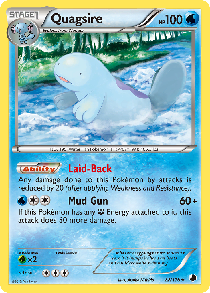 Quagsire (22/116) [Black &amp; White: Plasma Freeze] 