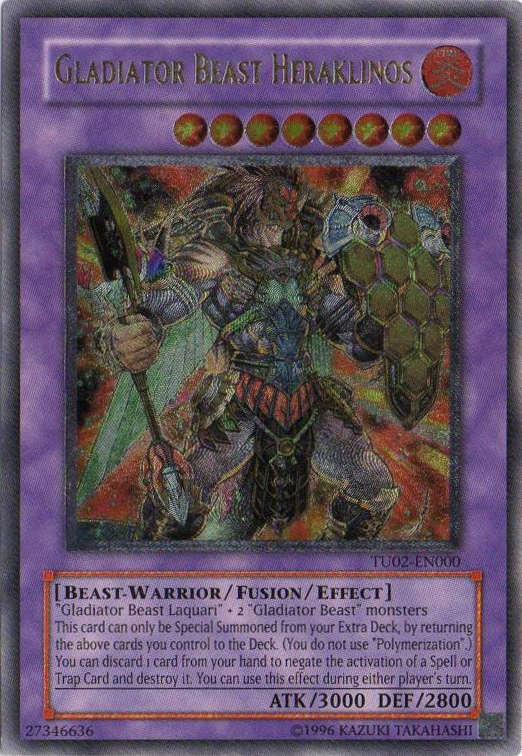 Gladiator Beast Heraklinos [TU02-EN000] Ultimate Rare 