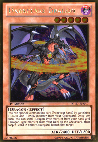 Darkflare Dragon [PGLD-EN040] Gold Rare 