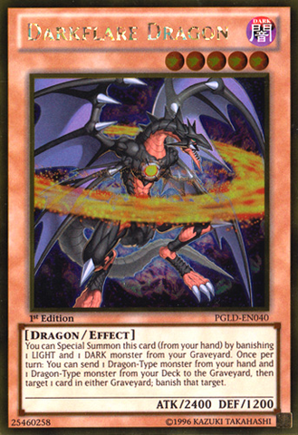 Darkflare Dragon [PGLD-EN040] Gold Rare 