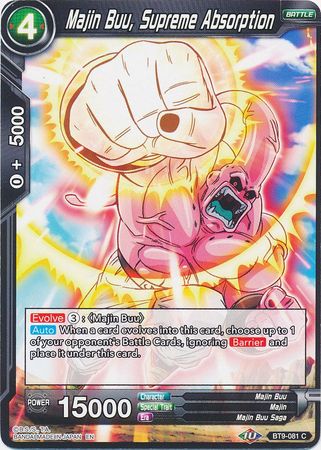 Majin Buu, Supreme Absorption (BT9-081) [Universal Onslaught] 