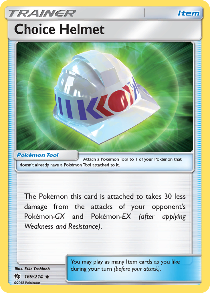 Choice Helmet (169/214) [Sun &amp; Moon: Lost Thunder] 