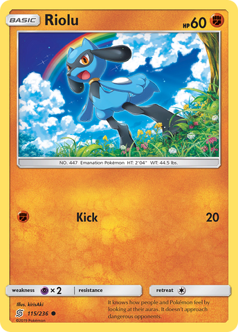 Riolu (115/236) [Sun &amp; Moon: Unified Minds] 