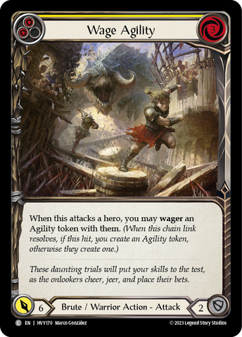 Wage Agility (Yellow) [HVY170] (Heavy Hitters) Rainbow Foil 