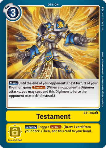 Testament [BT1-103] [Release Special Booster Ver.1.5] 