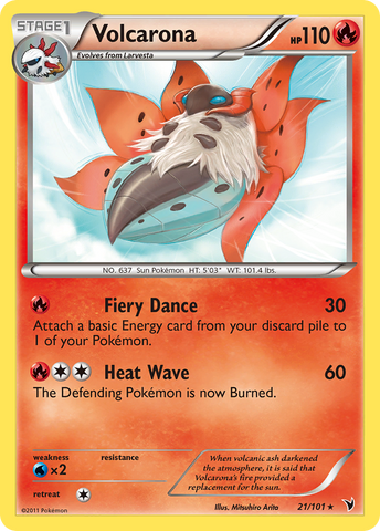Volcarona (21/101) [Black &amp; White: Noble Victories] 