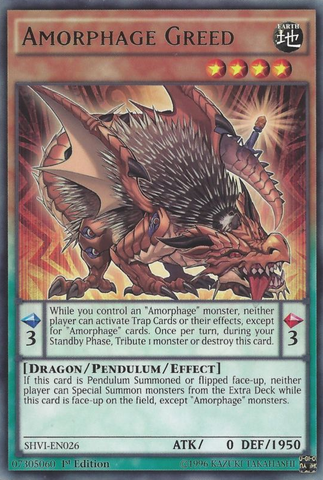 Amorphage Greed [SHVI-EN026] Rare 