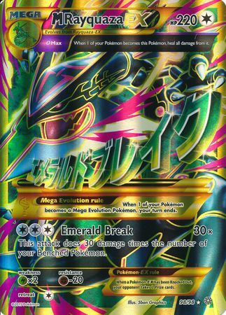 M Rayquaza EX (98/98) (Jumbo Card) [XY: Ancient Origins] 