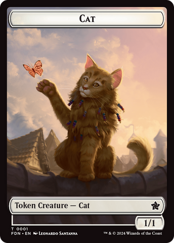 Cat (0001) // Cat (0002) Double-Sided Token [Foundations Tokens] 