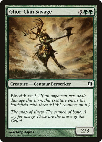 Ghor-Clan Savage [Duel Decks: Heroes vs. Monsters] 