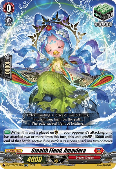 Stealth Fiend, Amaviera (D-BT05/022EN) [Triumphant Return of the Brave Heroes]