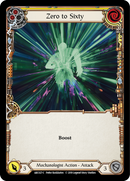 Zero to Sixty (Yellow) [ARC027-C] (Arcane Rising) 1st Edition Rainbow Foil 