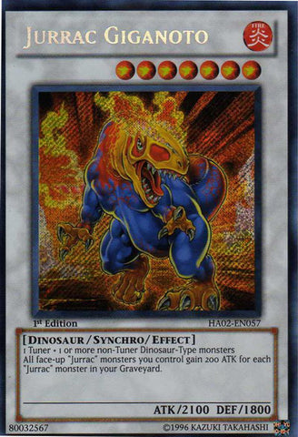 Jurrac Giganoto [HA02-EN057] Secret Rare 
