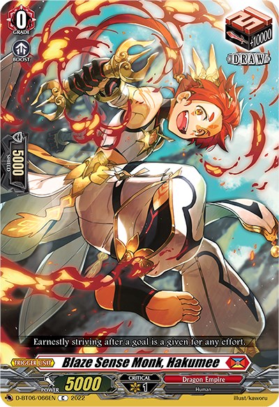 Blaze Sense Monk, Hakumee (D-BT06/066EN) [Blazing Dragon Reborn] 