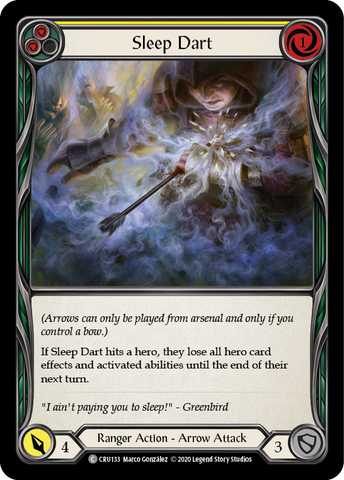 Sleep Dart (Yellow) [CRU133] (Crucible of War) 1st Edition Rainbow Foil 
