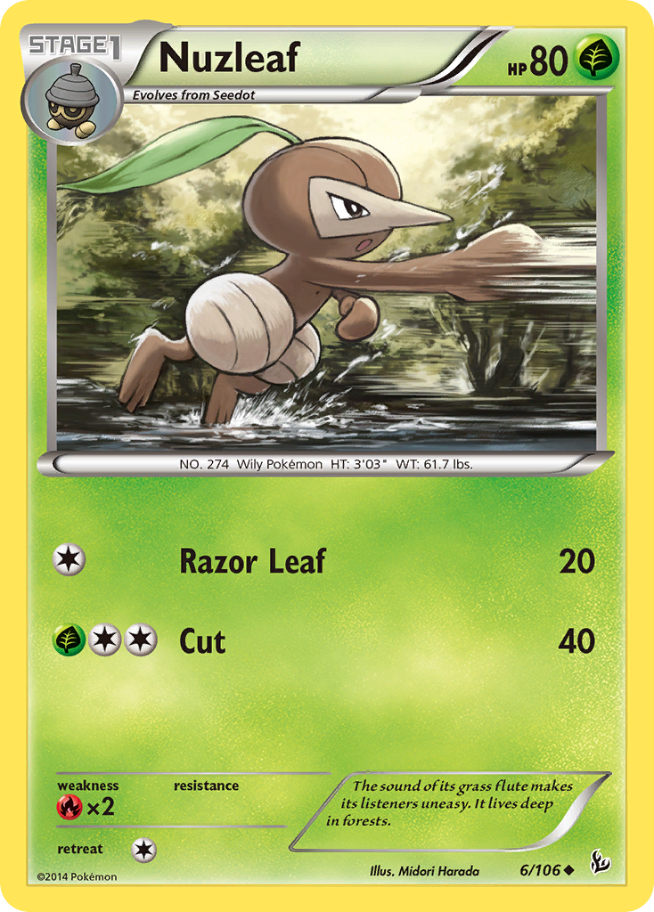 Nuzleaf (6/106) [XY: Flashfire] 
