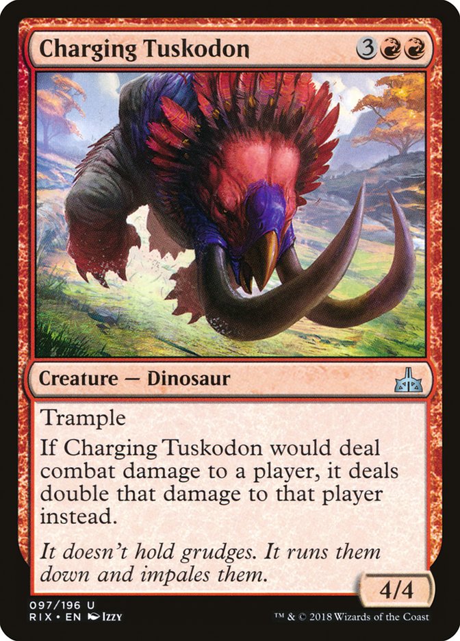 Charging Tuskodon [Rivals of Ixalan] 