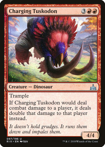 Charging Tuskodon [Rivals of Ixalan] 