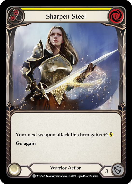 Sharpen Steel (Yellow) [U-WTR142] (Welcome to Rathe Unlimited) Unlimited Rainbow Foil 
