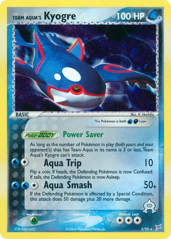 Team Aqua's Kyogre (3/95) (Theme Deck Exclusive) [EX: Team Magma vs Team Aqua] 
