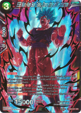 SSB Kaio-Ken Son Goku, Concentrated Destruction (DB2-001) [Divine Multiverse] 