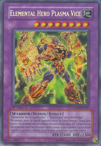 Elemental Hero Plasma Vice [GLAS-EN037] Secret Rare 
