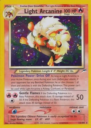 Light Arcanine (12/105) [Neo Destiny Unlimited] 