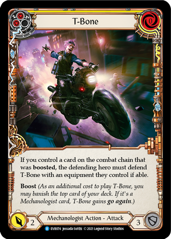 T-Bone (Yellow) [EVR074] (Everfest) 1st Edition Rainbow Foil 